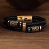 Norse Mythology Viking Compass Runes Amulet Bracelet for Men - EverlyCrafted