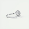 Moissanite Engagement Ring in 925 Sterling Silver - EverlyCrafted