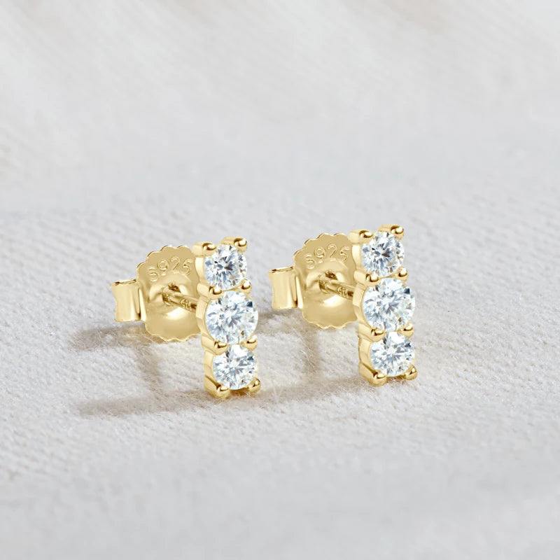 14K Gold Plated 925 Silver Moissanite Jewelry Set for Women - EverlyCrafted