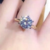 3ct Moissanite Engagement Ring in 925 Silver with Certificate - EverlyCrafted