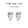 8 CTW VVS1 Pear Moissanite Earrings for Women - 925 Silver Plated - EverlyCrafted
