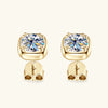 6.5MM 1CT Moissanite Earrings in 925 Sterling Silver - EverlyCrafted