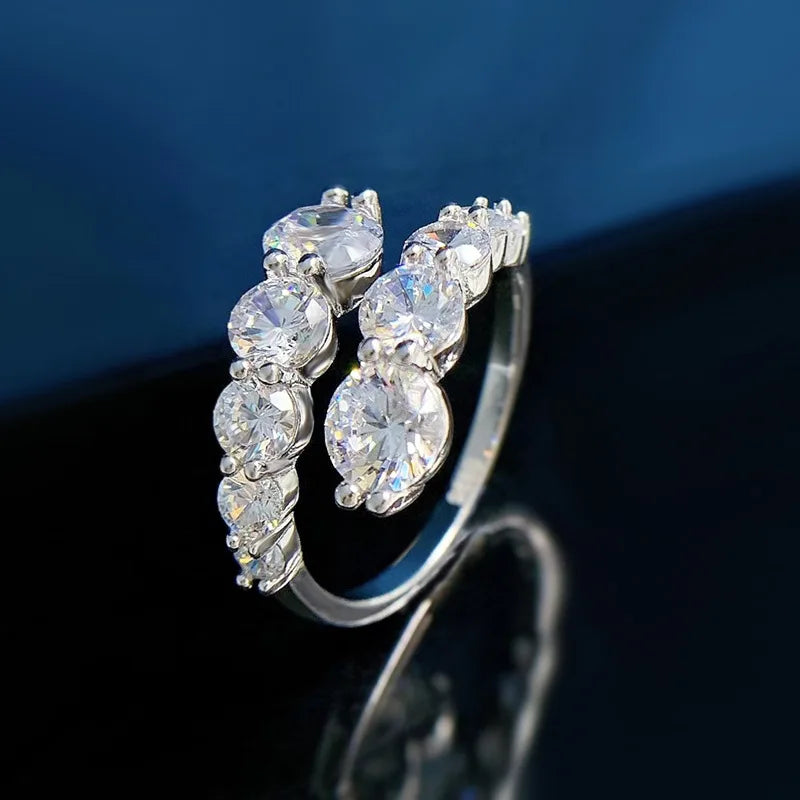 3.26 CTW Moissanite Engagement Ring in 18K Gold Plated 925 Sterling Silver - EverlyCrafted
