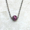 Karma Wheel Necklace Fire - 925 Sterling Silver Jewelry