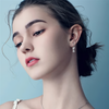 Moissanite Drop Clip Earrings 925 Sterling Silver 2CTW - EverlyCrafted