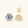 925 Silver Moissanite Jewelry Set with Gold Plating - EverlyCrafted