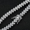 Moissanite Tennis Bracelet 925 Sterling Silver Plated 18k White Gold
