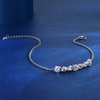 Moissanite Infinity Bracelet - 18k Gold Plated 925 Sterling Silver - EverlyCrafted