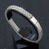 8MM Blue Stainless Steel Curb Chain Bracelet for Men & Women - EverlyCrafted