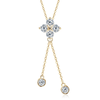 Moissanite Four Leaf Clover Pendant Necklace - 925 Sterling Silver 2.20CTW - EverlyCrafted