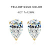 8 CTW VVS1 Pear Moissanite Earrings for Women - 925 Silver Plated - EverlyCrafted