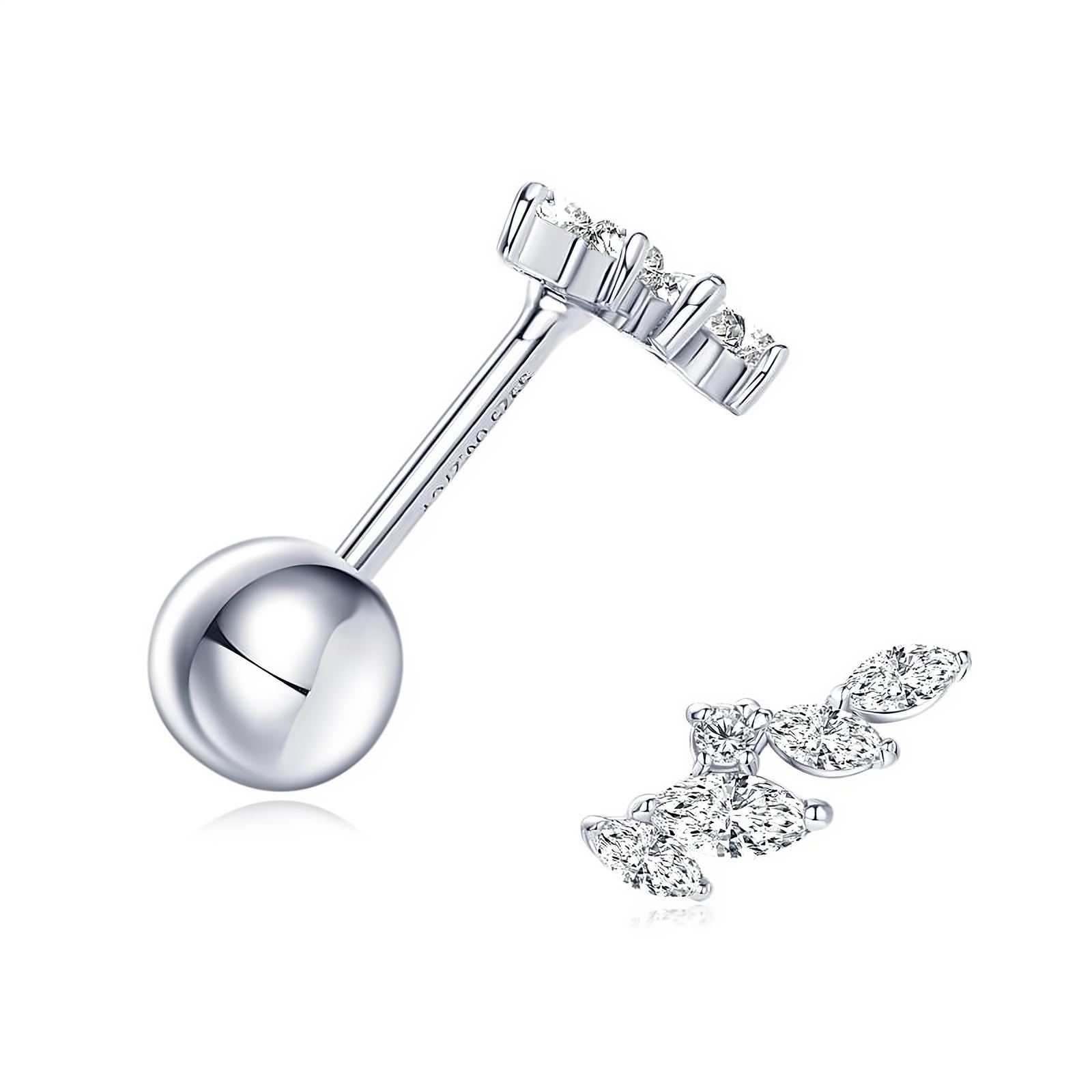 Oval Cut Moissanite Earrings in 925 Sterling Silver - EverlyCrafted