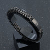 8MM Blue Stainless Steel Curb Chain Bracelet for Men & Women - EverlyCrafted