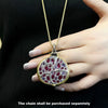 Large Pomegranate Pendant - 925 Sterling Silver Jewelry - EverlyCrafted