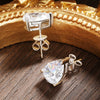 VVS1 Pear Moissanite Earrings for Women - 925 Silver Plated