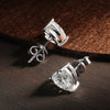 GENUINE 8 CTW Heart Moissanite Earrings in Solid 925 Silver & 18k Gold - EverlyCrafted