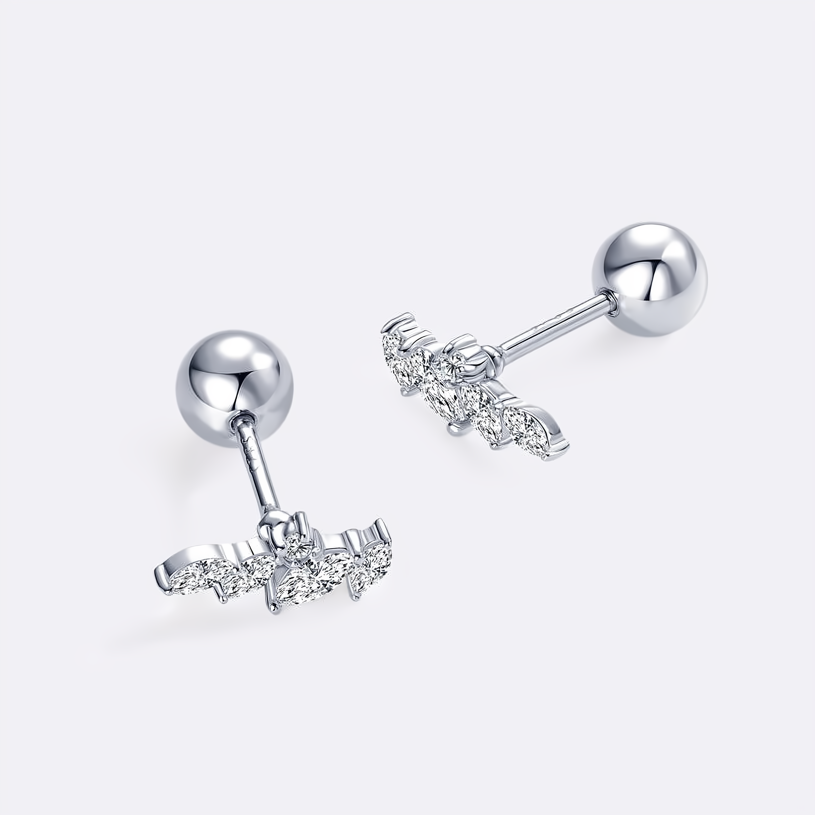 Oval Cut Moissanite Earrings in 925 Sterling Silver - EverlyCrafted