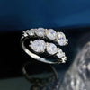 3.26 CTW Moissanite Engagement Ring in 18K Gold Plated 925 Sterling Silver - EverlyCrafted