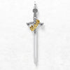 Large Sword Crown Pendant - 925 Sterling Silver Jewelry