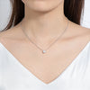 Moissanite Pendant Necklace 925 Sterling Silver - EverlyCrafted