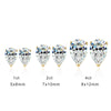 8 CTW VVS1 Pear Moissanite Earrings for Women - 925 Silver Plated - EverlyCrafted