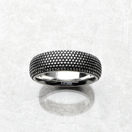 Ethnic Band Ring Kathmandu in 925 Sterling Silver