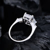 1/2/3/4 Carat Radiant Cut Moissanite Engagement Ring - EverlyCrafted