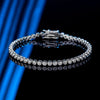 2mm Moissanite Tennis Bracelet for Men & Women - Sterling Silver - EverlyCrafted