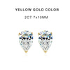 8 CTW VVS1 Pear Moissanite Earrings for Women - 925 Silver Plated - EverlyCrafted