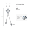 Moissanite Four Leaf Clover Pendant Necklace - 925 Sterling Silver 2.20CTW - EverlyCrafted