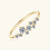 Round Moissanite Diamond Rings for Women - 925 Silver - EverlyCrafted