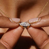 1/2 Carat Marquise Cut Solitaire Moissanite Diamond Pendant Necklace - EverlyCrafted