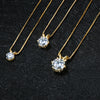 925 Silver Moissanite Jewelry Set with Gold Plating - EverlyCrafted