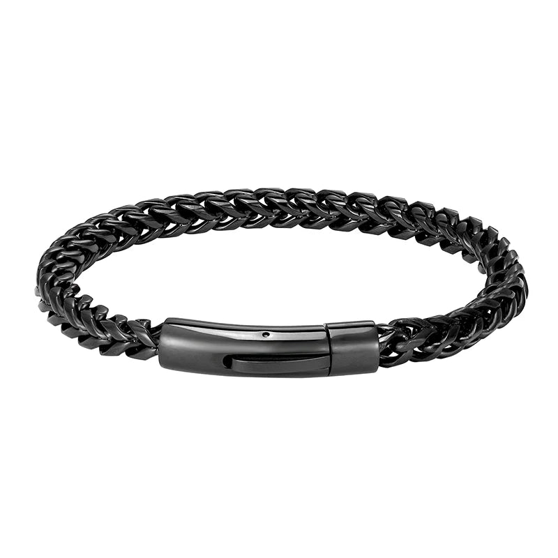 Men's Punk Rock Bicycle Chain Bracelet - 18k Gold Plated - EverlyCrafted