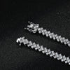 Zircon Tennis Bracelet 925 Sterling Silver Plated 18k White Gold - EverlyCrafted