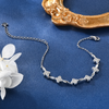 Moissanite Flower Bracelet - 18k Gold Plated 925 Sterling Silver - EverlyCrafted