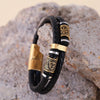 Norse Mythology Viking Compass Runes Amulet Bracelet for Men - EverlyCrafted