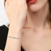 Moissanite Infinity Bracelet - 18k Gold Plated 925 Sterling Silver - EverlyCrafted