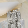 Full Moissanite Square Hoop Earrings in Silver 925 - EverlyCrafted