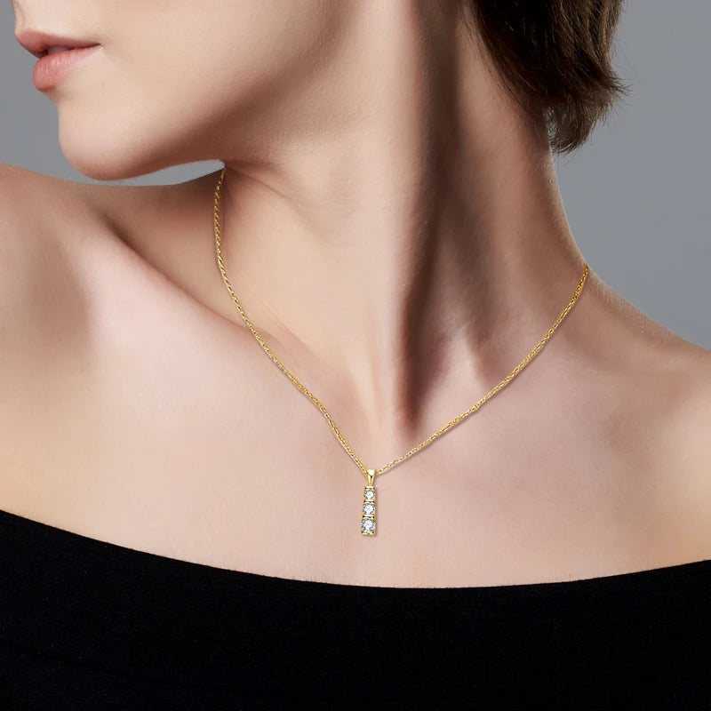 14K Gold Plated 925 Silver Moissanite Jewelry Set for Women - EverlyCrafted