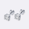 Moissanite Cushion Cut Stud Earrings - 925 Sterling Silver 1.5CT - EverlyCrafted