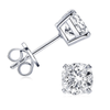 Moissanite Cushion Cut Stud Earrings - 925 Sterling Silver 1.5CT - EverlyCrafted