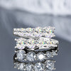 3.26 CTTW Moissanite Bridal Ring - 18K Gold Plated 925 Sterling Silver - EverlyCrafted