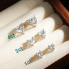 GENUINE 8 CTW Heart Moissanite Earrings in Solid 925 Silver & 18k Gold