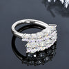 3.26 CTTW Moissanite Bridal Ring - 18K Gold Plated 925 Sterling Silver - EverlyCrafted