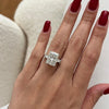 1/2/3/4 Carat Radiant Cut Moissanite Engagement Ring - EverlyCrafted