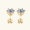 925 Silver Moissanite Jewelry Set with Gold Plating - EverlyCrafted