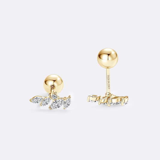 Oval Cut Moissanite Earrings in 925 Sterling Silver