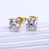 Moissanite Stud Earrings 0.3-2CT 925 Sterling Silver - EverlyCrafted
