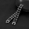 Retro Biker Chain Bracelet for Men - Stainless Steel Motorcycle Style - EverlyCrafted